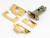 From the Anvil 57mm Backset Hard Sprung Tubular Latch + Rebate Kit - Polished Brass