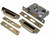 From the Anvil 45mm Backset Euro Lock + Rebate Kit - Aged Brass