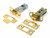 From the Anvil 45mm Backset Tubular Latch + Privacy Bolt - Polished Brass