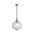 Lighting Inspirations Jefferson Rod Pendant Light - Clear Glass - 350mm - Brushed Nickel