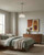 Lighting Inspirations Jefferson Rod Pendant Light - Clear Glass - 350mm - Brushed Nickel