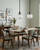 Lighting Inspirations Jefferson Rod Pendant Light - Clear Glass - 250mm - Matte Black