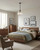 Lighting Inspirations Jefferson Rod Pendant Light - Clear Glass - 350mm - Matte Black
