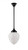 Lighting Inspirations Rod Pendant Light - Asheville Frost Glass - 200mm - Patina Black