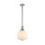 Lighting Inspirations Jefferson Rod Pendant Light - Opal Glass - 250mm - Chrome