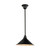 Lighting Inspirations Rod Pendant Light - Black Edwardian Shade - 250mm - Patina Black