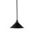Lighting Inspirations Rod Pendant Light - Black Edwardian Shade - 250mm - Patina Black