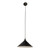 Lighting Inspirations Cord Pendant Light - Black Edwardian Shade - 390mm - Patina Black