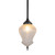 Lighting Inspirations Rod Pendant Light - Cambridge Frost Etched Glass - 220mm - Patina Black