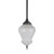 Lighting Inspirations Rod Pendant Light - Cambridge Frost Etched Glass - 220mm - Patina Black