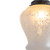Lighting Inspirations Rod Pendant Light - Cambridge Frost Etched Glass - 220mm - Patina Black
