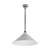 Lighting Inspirations Rod Pendant Light - White Edwardian Shade - 390mm - Chrome