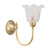 Lighting Inspirations Luke Indoor Wall Light - 5008 Etched Glass - Polished Brass