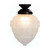 Lighting Inspirations DIY Batten Fix Light - Asheville Frost Glass - 280 x 200mm - Patina Black