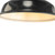 Lighting Inspirations Rod Pendant Light - Black Warehouse Shade - 300mm - Patina Black