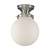 Lighting Inspirations DIY Batten Fix Light - 6" Sphere Opal Matte Glass - 170 x 150mm - Chrome