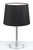 Telbix Adam Table Lamp - Black Shade - Chrome