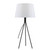 Telbix Anna Tripod Table Lamp - White Shade - Grey