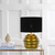 Telbix Aras Hive Base Table Lamp - Black Shade - Gold