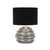 Telbix Aras Hive Base Table Lamp - Black Shade - Silver