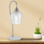 Telbix Azalea Modern Desk Lamp - Tulip Shade - Black & Chrome