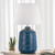 Telbix Baci Ceramic Base Table Lamp - White & Blue
