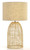 Telbix Bayz Rattan Base Table Lamp - Small - Sand