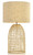 Telbix Bayz Rattan Base Table Lamp - Small - Sand