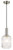 Telbix Bonura Cord Pendant Light - 14" Clear Glass - 140mm - Nickel