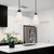 Telbix Brine Chain Pendant Light - Small - 288mm - Black