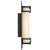 Telbix Burch Outdoor LED Wall Light - White Marble Shade - Black