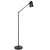 Telbix Cadena Industrial Floor Lamp with Perforated Adjustable Shade - Black