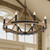 Telbix Darien Lantern Black Chain Pendant Light - 860mm - Wood
