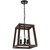 Telbix Dalton Lantern Chain Pendant Light - 305mm - Black