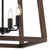 Telbix Dalton Lantern Chain Pendant Light - 405mm - Black