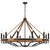 Telbix Darien Lantern Black Chain Pendant Light - 1210mm - Wood