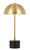 Telbix Domez Black Marble Base Table Lamp - Antique Gold