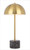 Telbix Domez Black Terrazzo Base Table Lamp - Antique Gold