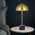 Telbix Domez Black Terrazzo Base Table Lamp - Antique Gold