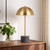 Telbix Domez Black Terrazzo Base Table Lamp - Antique Gold
