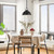 Telbix Emerson Chain Pendant Light with Rod - Black