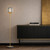 Telbix Elwick Marble Base Floor Lamp - Smoke Glass - Brass & Black