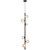 Telbix Elson Cord Pendant Light - 6 Light - Frost Tear Glass - 265mm - Black