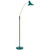 Telbix Farbon Industrial Floor Lamp - Brass & Green
