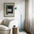 Telbix Farbon Industrial Floor Lamp - Brass & Green