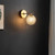 Telbix Felton Indoor Wall Light - Amber Tear Glass - Antique Gold