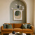 Telbix Felton Rod Pendant Light - 9 Arm - Smoke Tear Glass - 880mm - Black