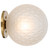Telbix Gaston Indoor Wall Light - Frost Tear Glass - Antique Gold