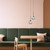 Telbix Gaston Cord Pendant Light - 2 Light - Smoke Glass - 210mm - Black