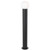 Telbix Gorem Outdoor Bollard Post Light - Opal Matte Glass - Black